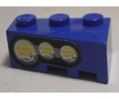 Wedge 3 x 2 Left with 3 Round Headlights Pattern Right (Sticker) - Set 8462