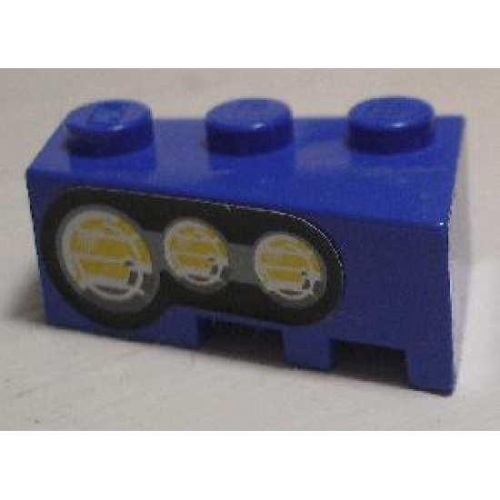 Wedge 3 x 2 Left with 3 Round Headlights Pattern Right (Sticker) - Set 8462