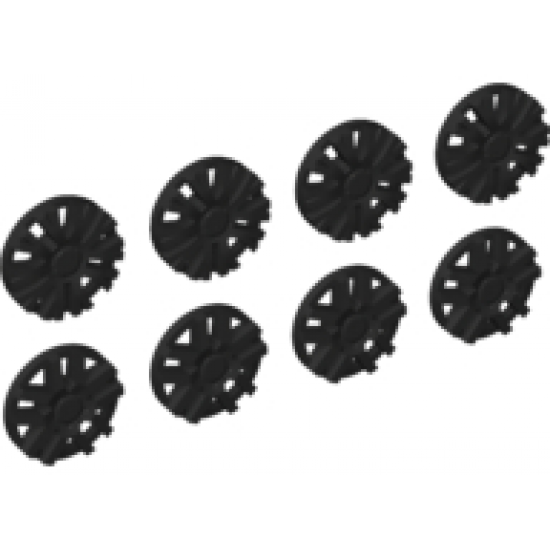 Wheel, Accessory Cover 10 Spoke (Spokes in Pairs) and 10 Spoke Y Shape for Wheel 18976, 8 in Bag - 4 of Each (Multipack)