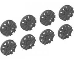 Wheel, Accessory Cover 10 Spoke (Spokes in Pairs) and 10 Spoke Y Shape for Wheel 18976, 8 in Bag - 4 of Each (Multipack)