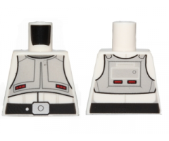 Torso SW Imperial AT-DP Pilot with Light Bluish Gray Vest and Black Belt Pattern