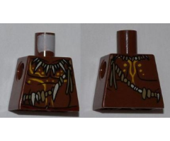 Torso PotC Bare Chest with Bone Necklace and Body Paint Pattern
