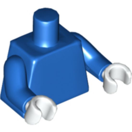 Torso Muscles Outline with Bizarro Symbol and 'Bizarro #1' Sign Hanging from Neck Pattern / Blue Arms / White Hands