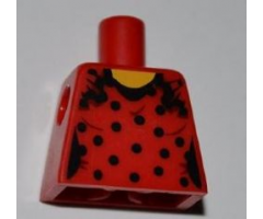 Torso Female Bodice with Black Dots Pattern