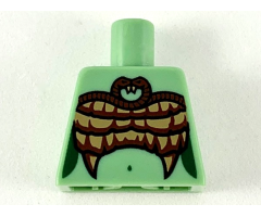 Torso Medusa Entwined Snakes, Scales and Fangs Bra Pattern