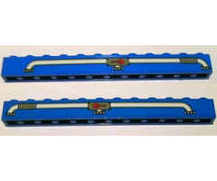 Brick 1 x 12 with Tube and Valve Pattern on Both Sides (Stickers) - Set 2126