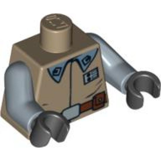Torso SW Rebel Officer Suit Pattern / Sand Blue Arms / Black Hands