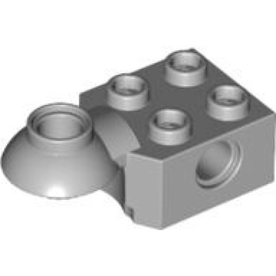 Technic, Brick Modified 2 x 2 with Pin Hole, Rotation Joint Ball Half (Horizontal Top)