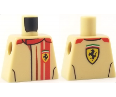 Torso Speed Champions with Ferrari Logo on Front and Back Pattern