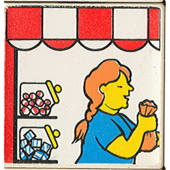 Duplo, Tile 2 x 2 x 1 with Town Mosaic Picture 14 Pattern (Set 9221)