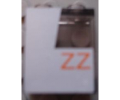 Panel 1 x 2 x 2 - Hollow Studs with Orange 'ZZ' on White Background SW Rebel Snowspeeder Pattern Model Right Side (Sticker) - Set 10129