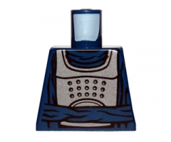 Torso Armor Flat Silver with Waist Sash Pattern (SW Bib Fortuna)