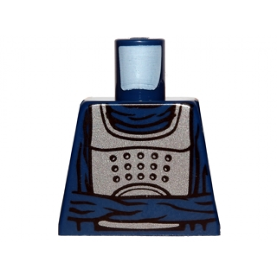 Torso Armor Flat Silver with Waist Sash Pattern (SW Bib Fortuna)