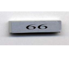 Tile 1 x 4 with '66' Pattern (Sticker) - Set 10022/10025