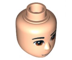 Mini Doll, Head Friends Male Large with Tan Eyes, Half Smile and Closed Mouth Pattern