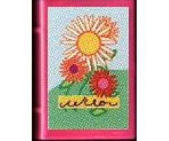 Minifigure, Utensil Book 2 x 3 with Flowers on Front and Both Insides Pattern (Stickers) - Set 3149