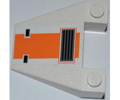 Wedge 4 x 4 Taper with SW Snowspeeder Vent, Orange Stripe Pattern (Sticker) - Set 8089