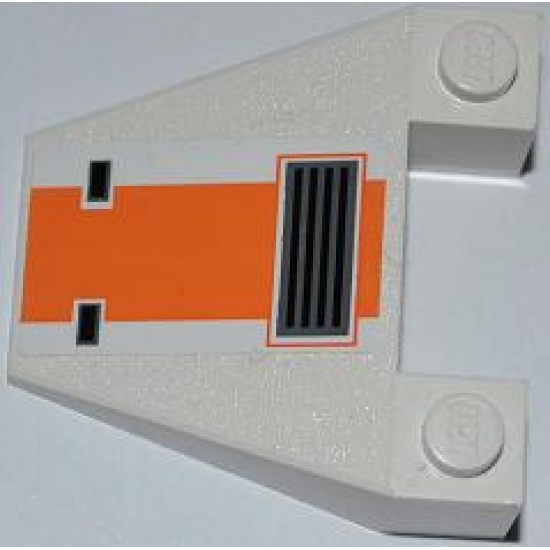 Wedge 4 x 4 Taper with SW Snowspeeder Vent, Orange Stripe Pattern (Sticker) - Set 8089