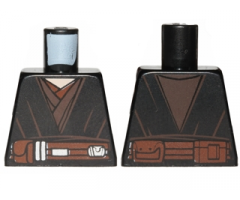 Torso SW Jedi Robe, Reddish Brown Belt Pattern (Anakin Clone Wars)