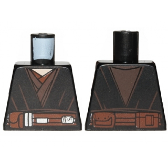 Torso SW Jedi Robe, Reddish Brown Belt Pattern (Anakin Clone Wars)