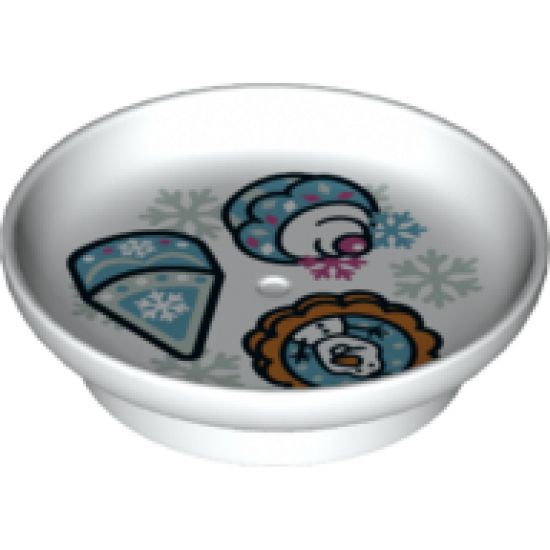 Duplo, Figure Wear & Utensil Dish with 3 Cupcakes Pattern