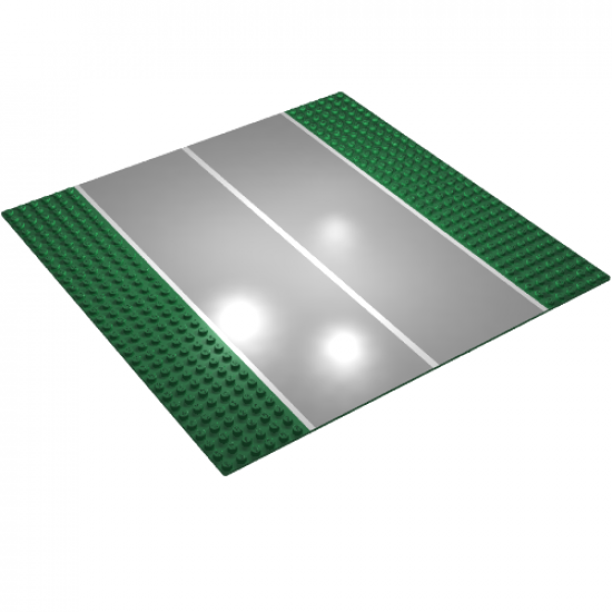 Baseplate, Road 32 x 32 6-Stud Straight with Plain Runway Pattern