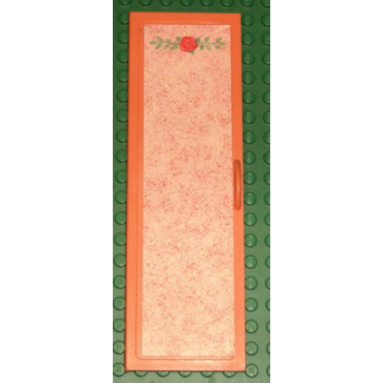 Scala Cupboard Door Large with Rose and Leaves Pattern (Sticker) - Set 3242