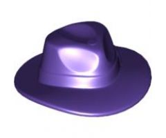 Minifigure, Headgear Hat, Wide Brim Outback Style (Fedora)