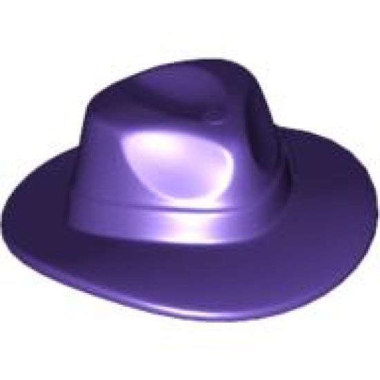 Minifigure, Headgear Hat, Wide Brim Outback Style (Fedora)