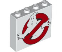 Brick 1 x 4 x 3 with Ghostbusters Logo Pattern
