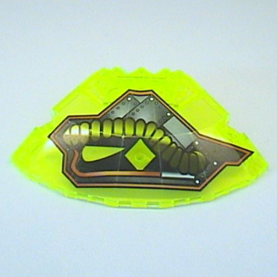 Panel 10 x 10 x 2 1/3 Quarter Saucer Top with Stingray Pattern Left (teardrop at front & points left)