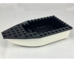 Boat Hull Unitary 16 x 8 Base with Black Boat Hull Unitary 16 x 8 Top (28533 / 28535)