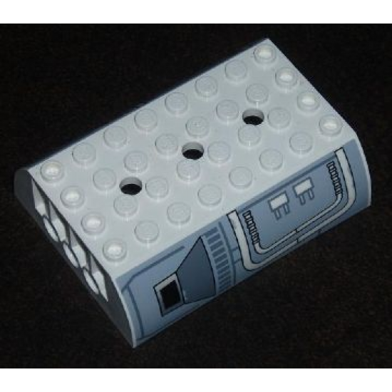Slope, Curved 6 x 8 x 2 Double with SW Star Destroyer Escape Pod Pattern on Both Sides (Stickers) - Set 6211