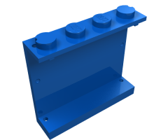 Panel 1 x 4 x 3 - Solid Studs with UNICEF Logo Pattern