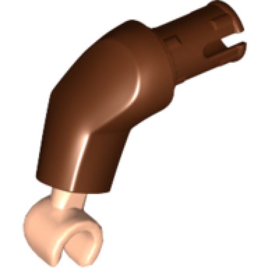 Arm Large with Pin, Right with Light Nougat Hand
