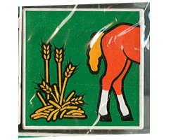 Duplo, Tile 2 x 2 x 1 with Horse Mosaic Picture 10 Pattern (Set 1078)