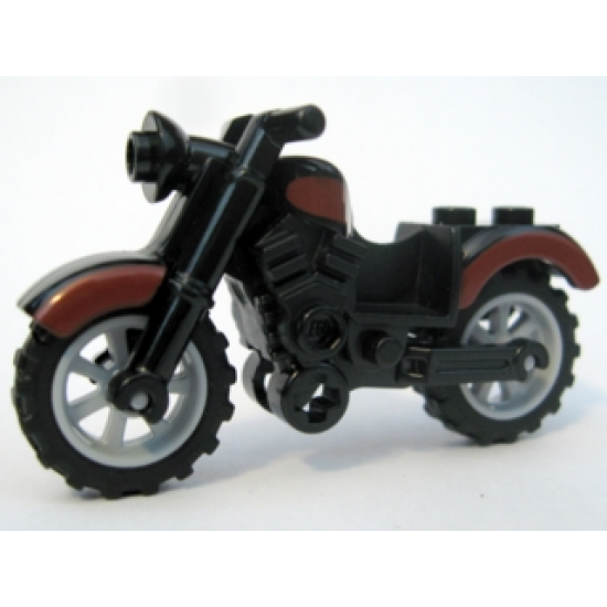 Riding Cycle Motorcycle Vintage with Dark Red Trim Pattern