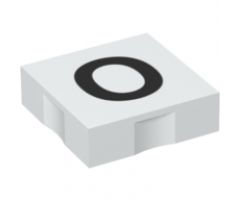 Duplo, Tile 2 x 2 with Black Capital Letter O Pattern