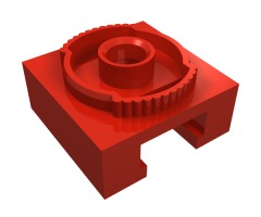 Turntable 4 x 4 Locking Grooved Base