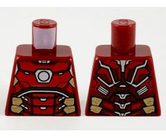 Torso Armor, White Circle Arc Reactor, Silver and Gold Trim Pattern