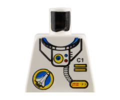 Torso Space Port Logo, Tube and 'C1' with Two Yellow Bars Pattern