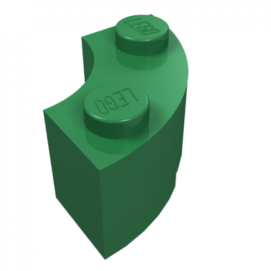 Brick, Round Corner 2 x 2 Macaroni with Stud Notch