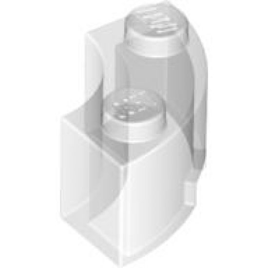 Brick, Round Corner 2 x 2 Macaroni with Stud Notch