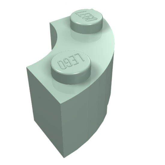 Brick, Round Corner 2 x 2 Macaroni with Stud Notch