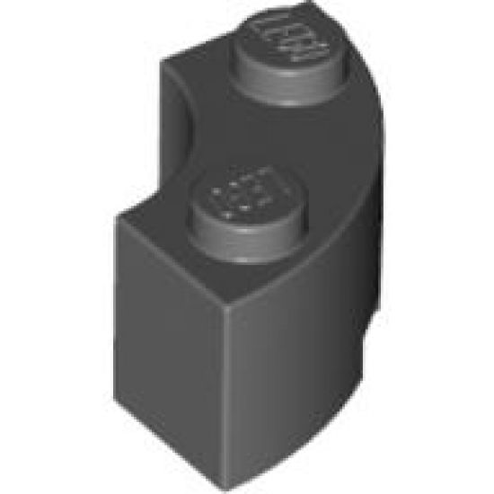 Brick, Round Corner 2 x 2 Macaroni with Stud Notch