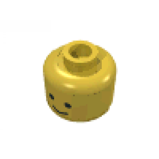 Minifigure, Head Standard Grin Pattern - Hollow Stud