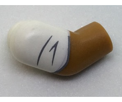 Arm, Right with White Rolled Up Sleeve Pattern