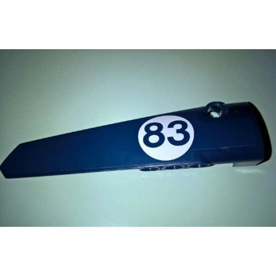 Technic, Panel Fairing # 6 Long Smooth, Side B with '83' in White Circle Pattern (Sticker) - Set 41999
