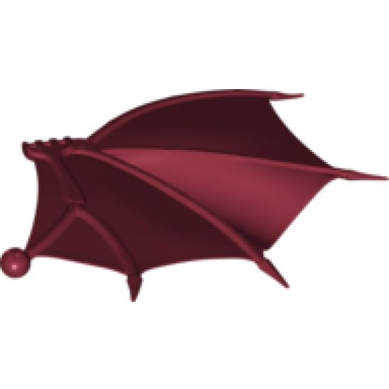 Animal, Body Part Dragon Wing 26 x 16 Folding Right with Spikes and Ball Joint Connector