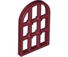 Pane for Window 1 x 2 x 2 2/3 Twisted Bar with Rounded Top